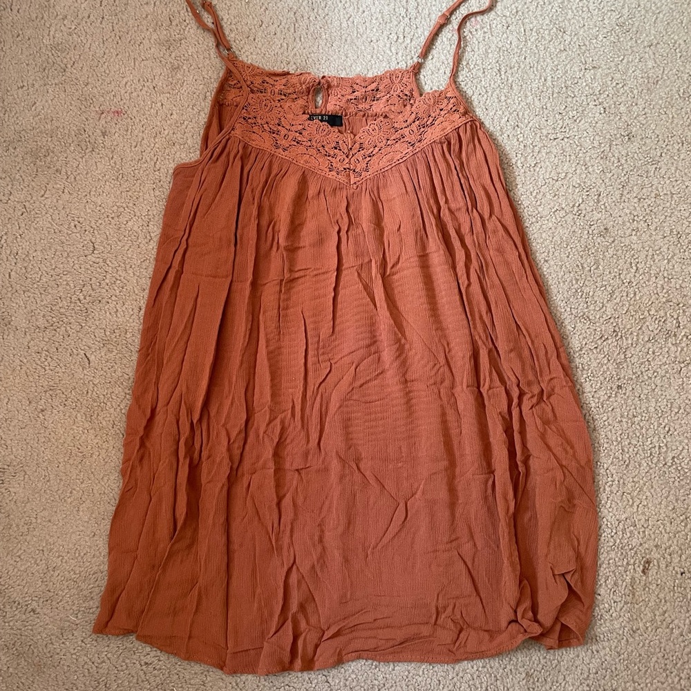 Burnt orange tank top
